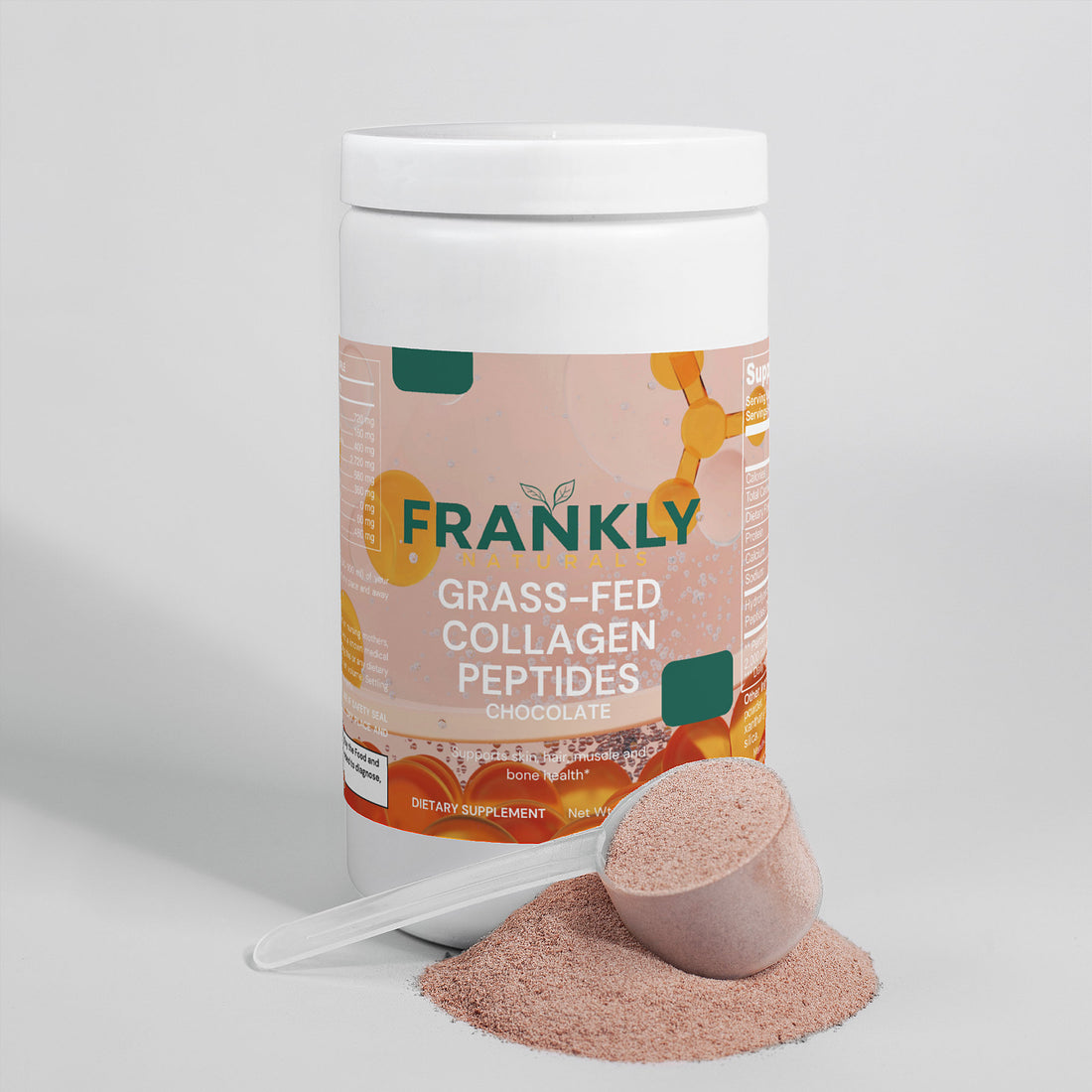 Frankly Naturals- Grass-Fed Collagen Peptides Powder (Chocolate)