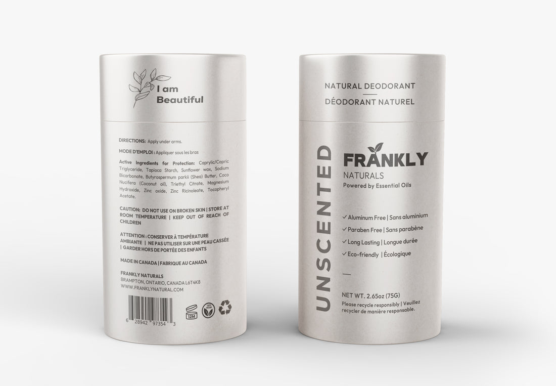 Natural Deodorant - Unscented - Fragrance Free