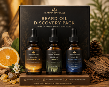 Natural Beard Oil Discovery Pack | 3 Signature Scents | Frankly Naturals