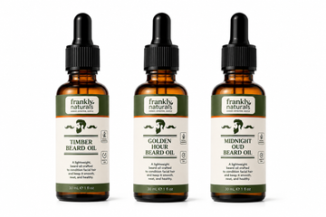 Coffret découverte d'huiles à barbe naturelles | 3 parfums signatures | Frankly Naturals