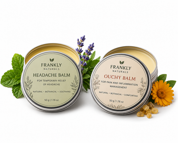 Natural Relief Balm Duo | Headache & Ouchy Balm Bundle | Frankly Naturals